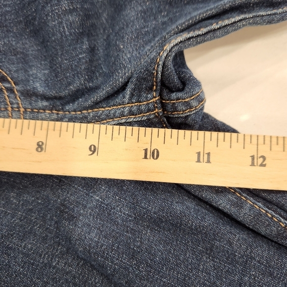 Run & Fly Jeans Woman's 38S W38 L27 Dark Blue Bell Bottom Super Flare Ma… - Picture 11 of 13